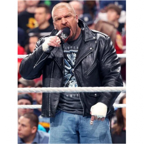 Triple H WWE Raw Leather Jacket